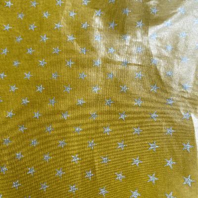 Coton enduit étoiles