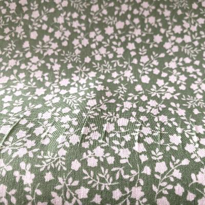 Coton enduit fleurettes