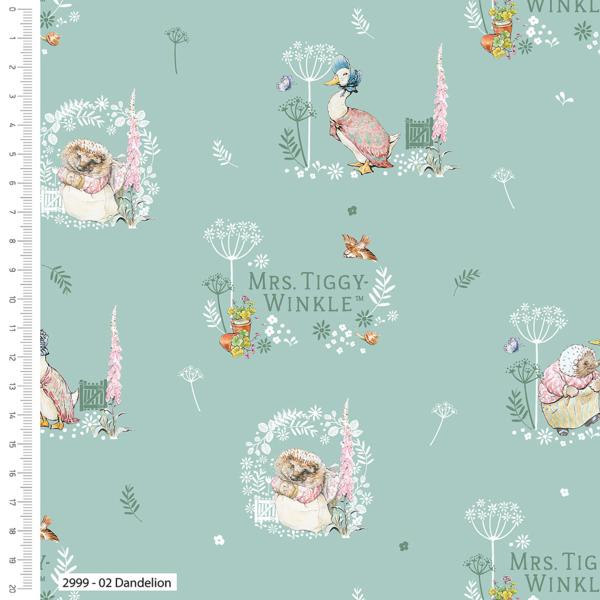 Tissu Dandelion - Mrs Tiggy Winkle