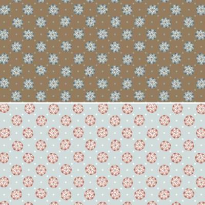 Tissu heartstrings buttons in brown and teal