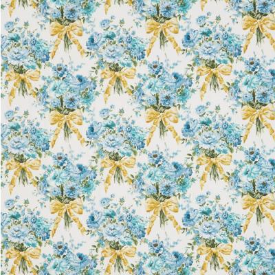  Tissu Liberty Bridgerton Tana Lawn® Bow bouquet bleu