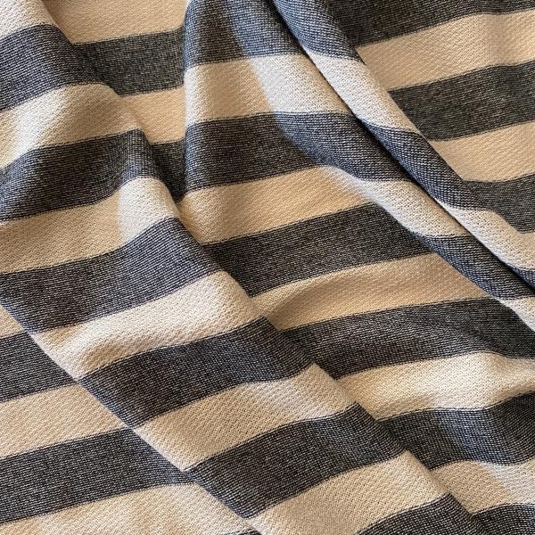 Jersey viscose rayé sable