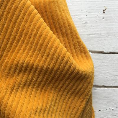 Stretch jersey pumpkin corduroy