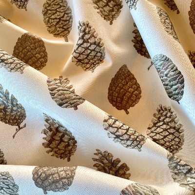 Tissu Pine cones / Par 10 cm