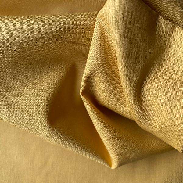 Coton uni grande largeur moutarde
