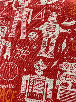 Tissu coll. Blast off Space robot