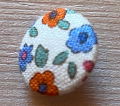 Bouton recouvert Tilda Evie Blue