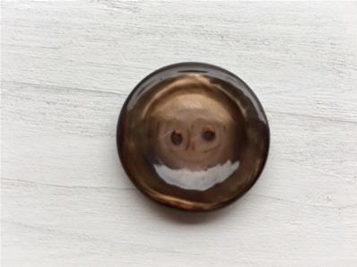 Brown buttons 25mm