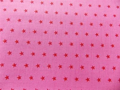 Red stars on pink