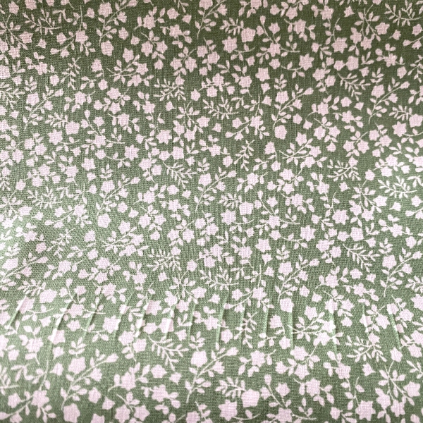 Coton enduit fleurettes