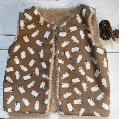 Patron gilet réversible 4-5 ans