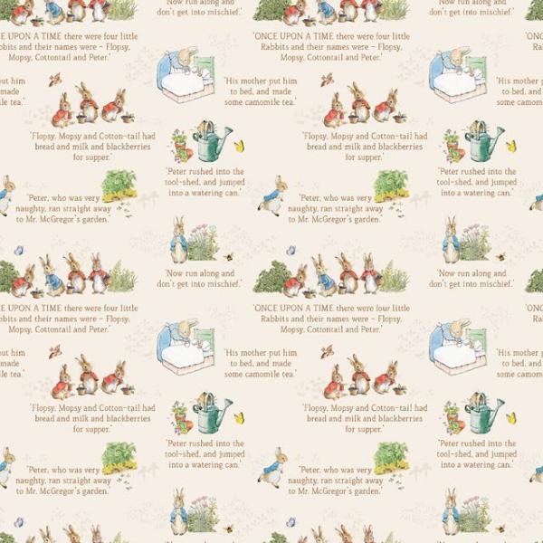 Tissu Peter rabbit, histoires