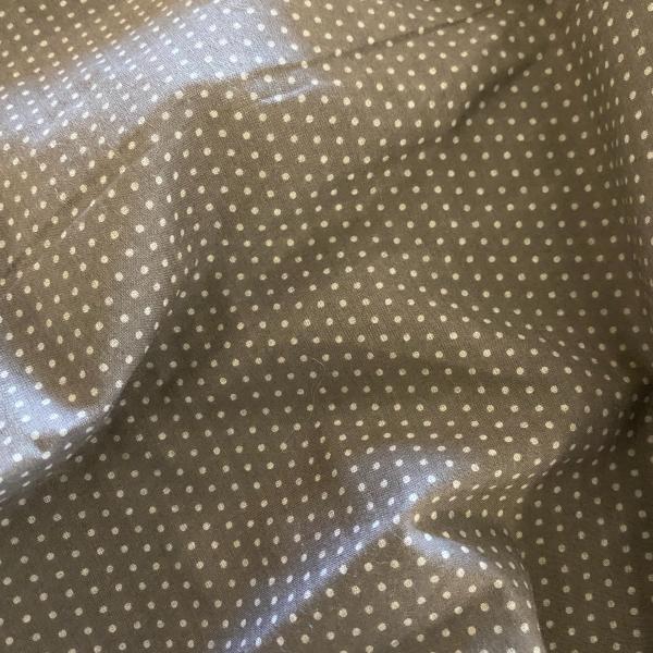 Tissu Frou Frou pois gris, reste 55 cm