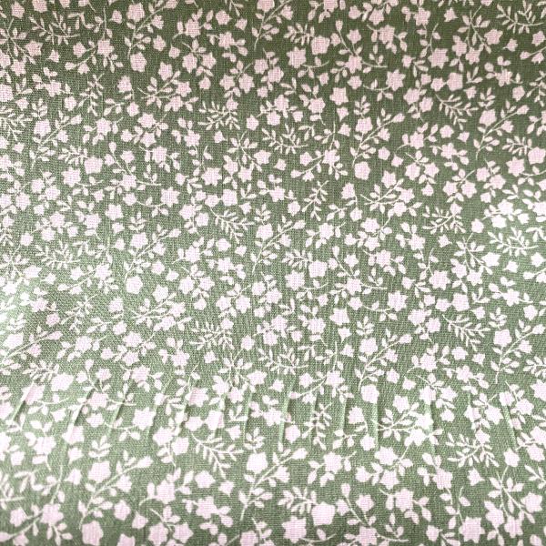 Coton enduit fleurettes