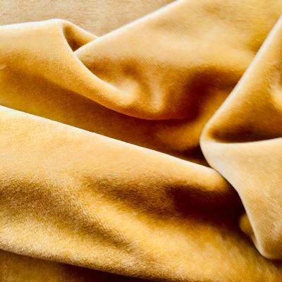 Mustard stretch velvet