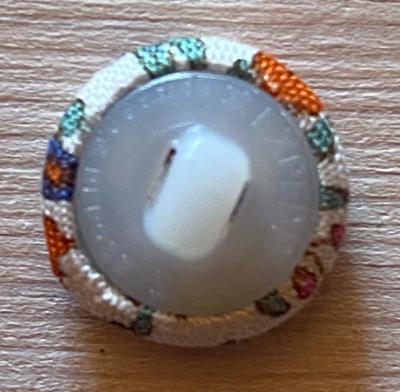 Bouton recouvert Tilda Evie Blue