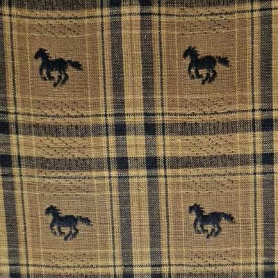 Tissu  carreaux mustangs