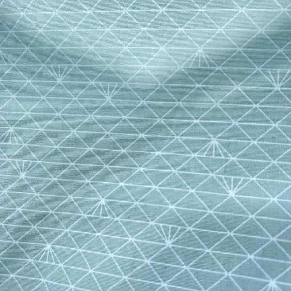 Coton enduit origami céladon, Chrystel G.