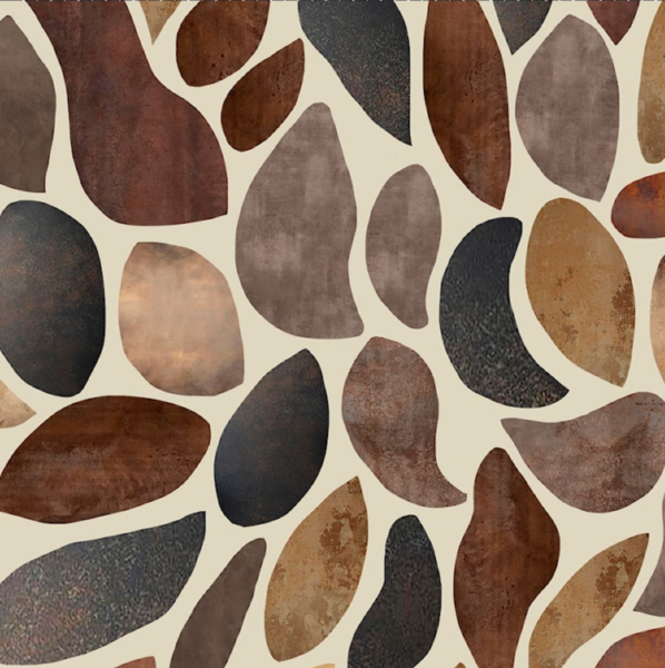 Twill de Viscose 25 feuilles d'automne