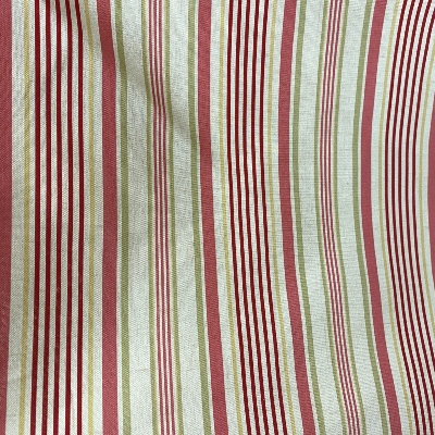 Tissu rayures Old Rose