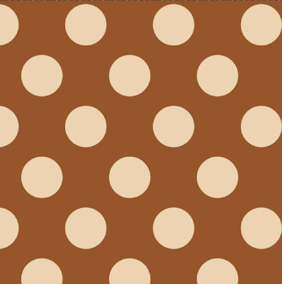 Twill de Viscose Fall 25 pois fond rouille