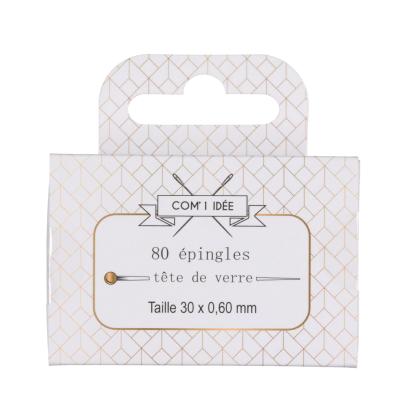 Epingles à tête de verre Com'1 idée