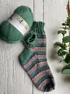 Laine Calzasocks auto-rayante fantaisie délicate