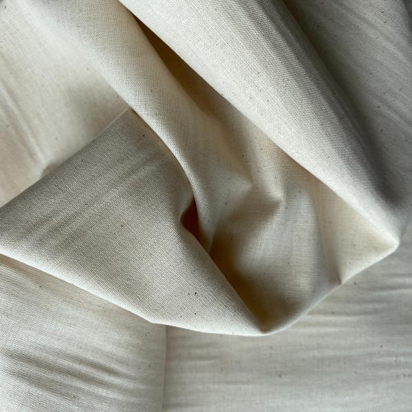 Coton uni grande largeur beige