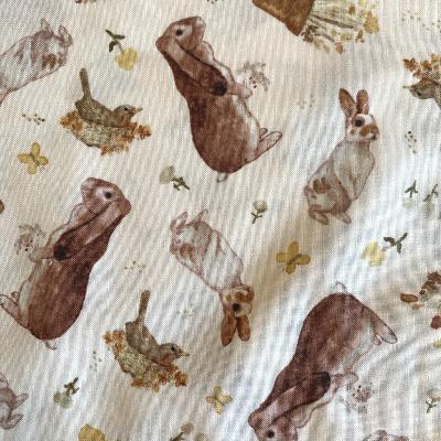 Tissu famille lapins - Coll. You are my sunshine