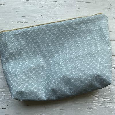 Coton enduit origami céladon, Chrystel G.