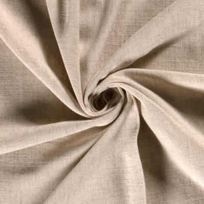 Viscose de lin chaine trame beige