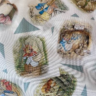 Tissu Peter rabbit, photos