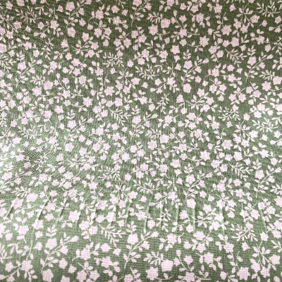 Coton enduit fleurettes