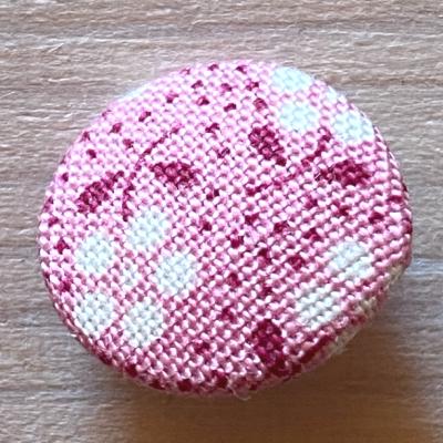 Bouton recouvert Tilda Meadow pink