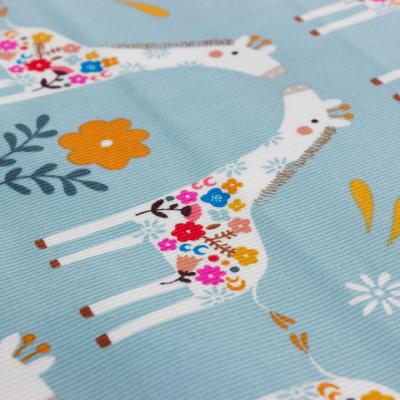 Velours milleraies girafes, collection Meadow safari