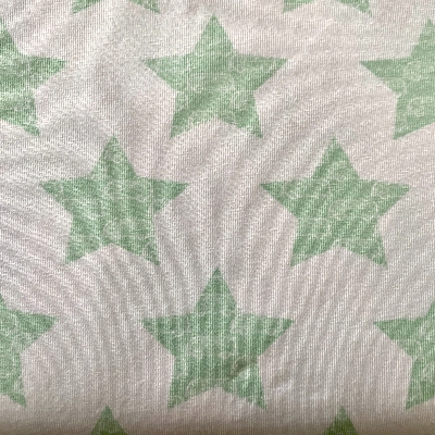 Tissu jersey toiles vert d'eau