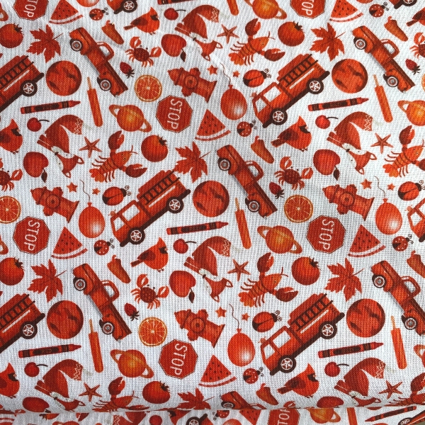 Tissu camion de pompiers