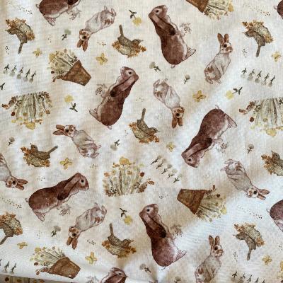 Tissu famille lapins - Coll. You are my sunshine