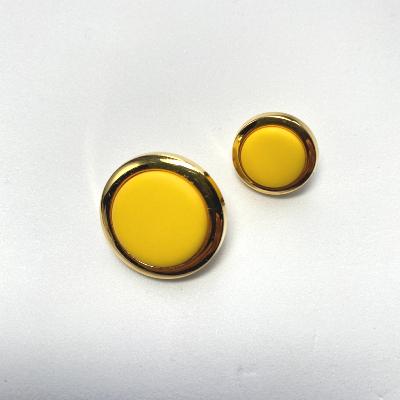 Bouton jaune cercl or