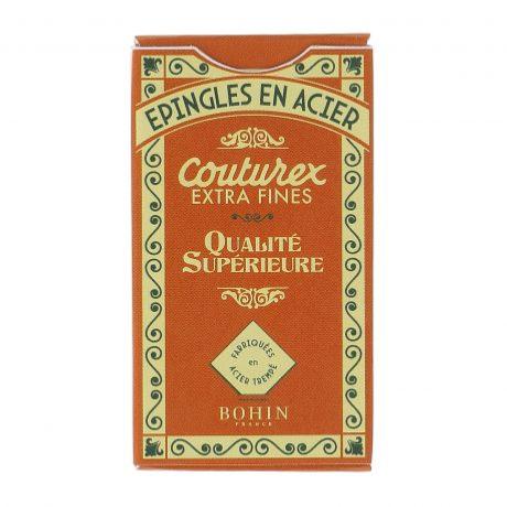 Epingles acier boite vintage orange